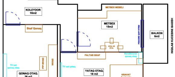 3 غرف نوم شقة في Baku, Azerbaijan رقم 1947 19