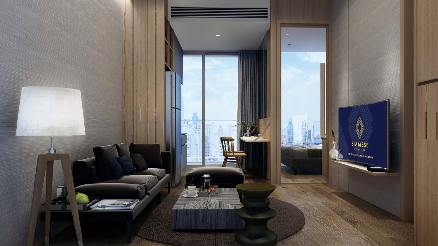 Apartamento com 2 quartos em condomínio em Wyndham Garden Residence Khlong Toei, Thailand N.º 76906