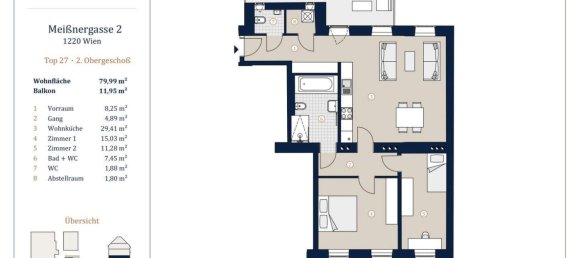 3-salle Appartement à Vienna, Austria No. 81373 23