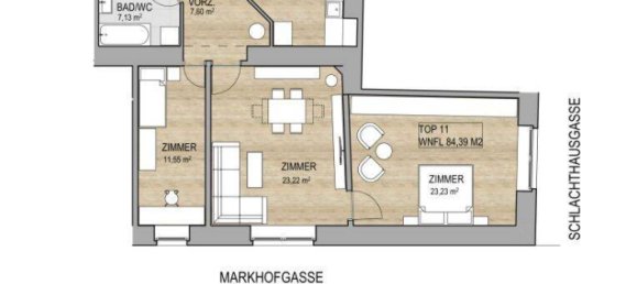 3-Zimmer Wohnung in Wien, Austria, Nr. 157788 17