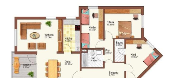 3 Schlafzimmer Wohnung in Baden-Württemberg, Germany, Nr. 37824 13