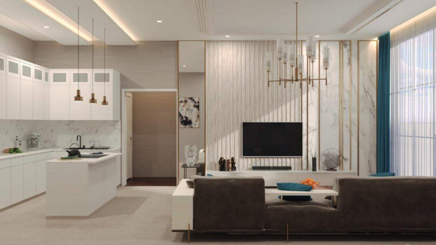 Apartamento T1 em Park Beach Residence 2, Al Marjan Island, UAE N.º 64160