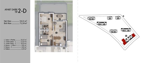 Wohnung 2+1 in Bodrum, Turkey, Nr. 5248 20