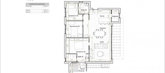Villa T3 em San Miguel de Salinas, Spain N.º 7173 12
