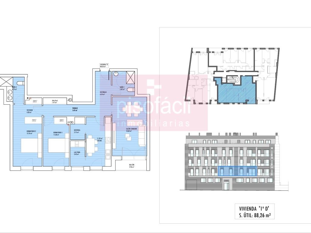 2 bedrooms Apartment in Lugo, Spain No. 159158