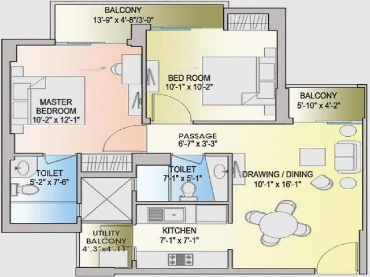 2 bedrooms House in Noida, India No. 66503