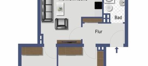 2-Zimmer Wohnung in Düsseldorf, Germany, Nr. 8917 13