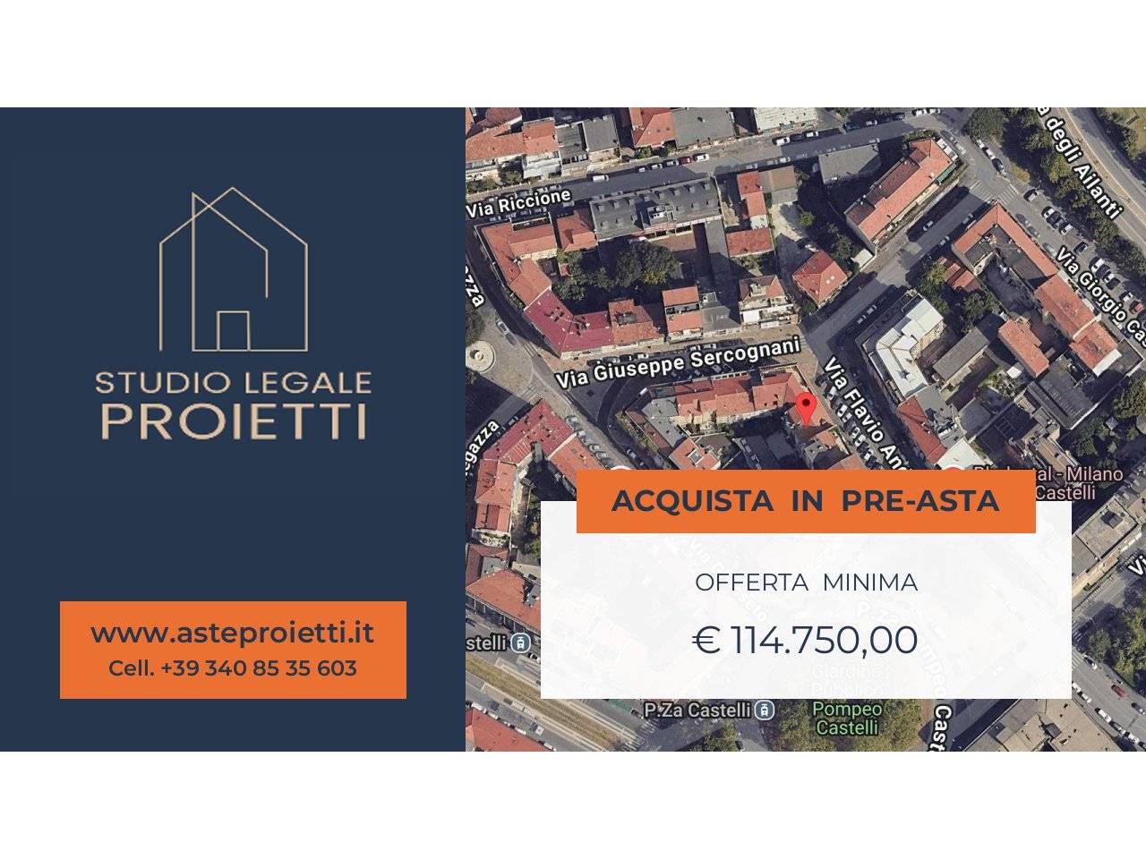 Apartamento de 2 dormitorios en Milan, Italy No. 376999