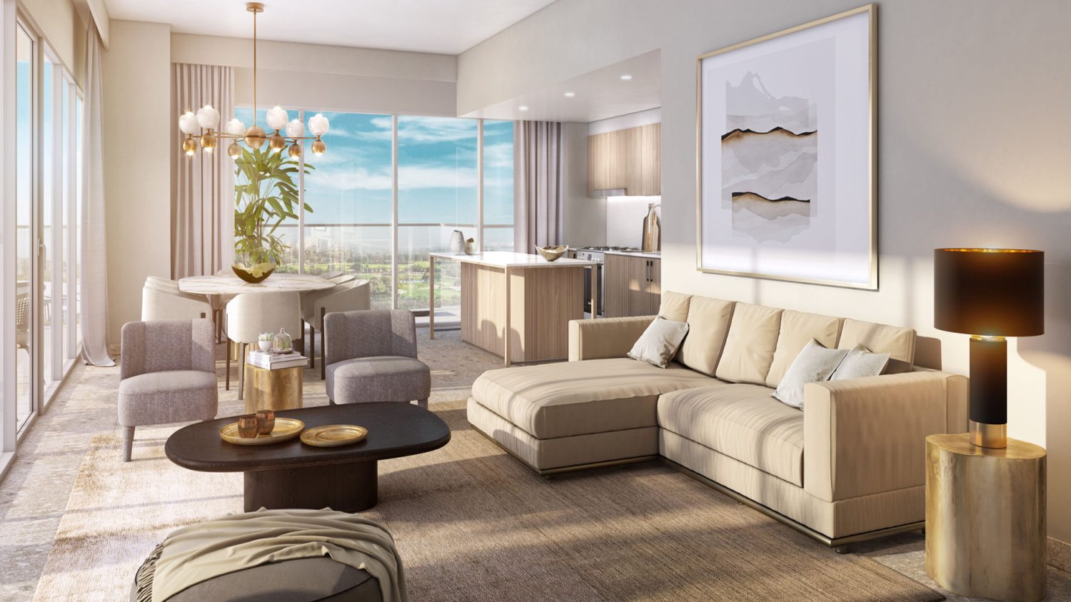 2 غرف نوم شقة في GOLF SUITES, دبي هيلز استيت, UAE رقم 58008