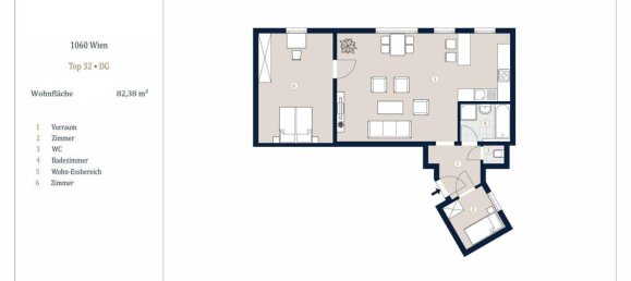 2-Zimmer Wohnung in Mariahilf, Austria, Nr. 240107 13