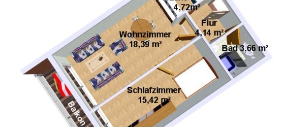 2 rooms Apartment in Munich, Germany No. 159638 2