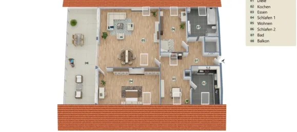 Ático de 2 dormitorios en Passau, Germany No. 264116 15