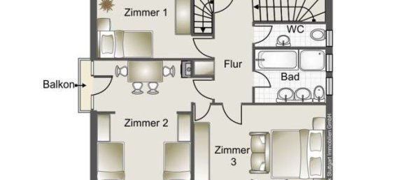 Casa de 3 dormitorios en Stuttgart, Germany No. 115362 38