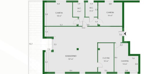 Apartamento de 4 habitaciónes en Bari, Italy No. 28734 4