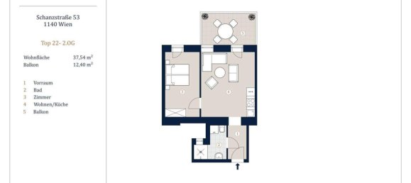 2-salle Appartement à Penzing, Austria No. 137571 8