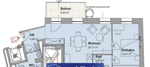 2 rooms Apartment in Linz, Austria No. 113098 21