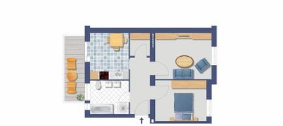 Квартира с 2 комнатами в Дуйсбург, Германия № 47435 4