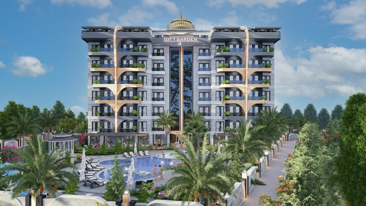 Apartamento 2+1 em Gazipasa, Turkey N.º 14202