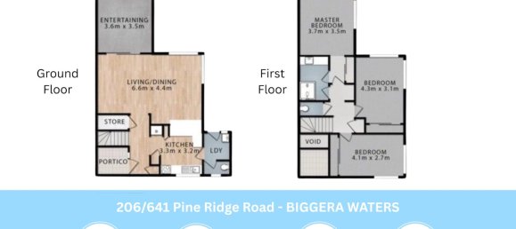 3 chambres Maison de ville à Biggera Waters, Australia No. 407 10