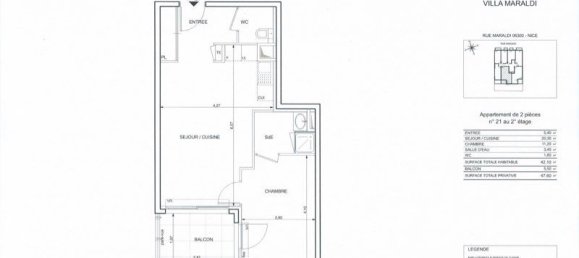 1 غرف نوم شقة في Nice, France رقم 356329 3