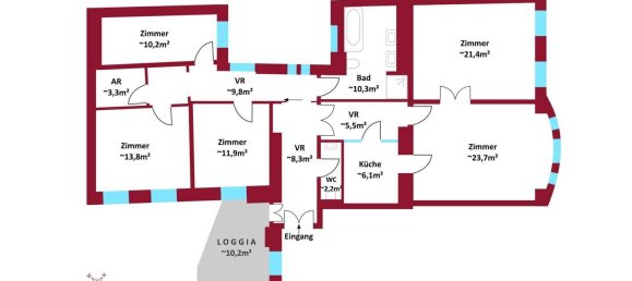 5غرفة شقة في Vienna, Austria رقم 19387 9