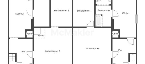 2 غرف نوم تاون هاوس في Vorpommern-Rugen, Germany رقم 183363 4