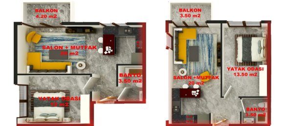 Ático de 2 habitaciónes en Alanya, Turkey No. 9878 13