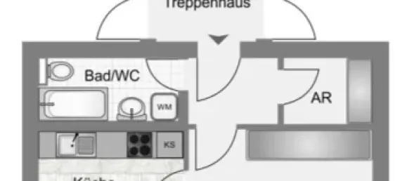 Apartamento de 1 dormitorio en Tubingen, Germany No. 220900 13