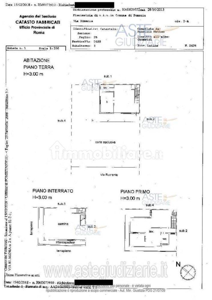2 bedrooms Apartment in Pomezia, Italy No. 192058