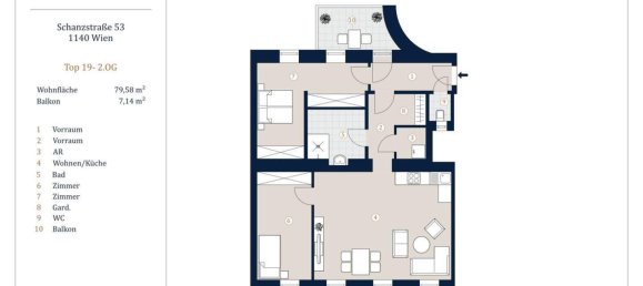 3-Zimmer Wohnung in Penzing, Austria, Nr. 137572 10