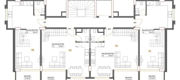 Wohnung 1+1 in Kargicak, Turkey, Nr. 11739 2