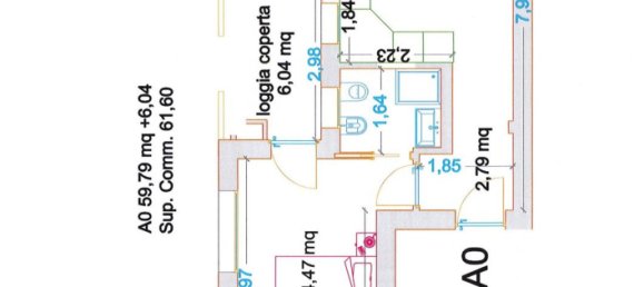 2 rooms Apartment in Rome, Italy No. 27180 22