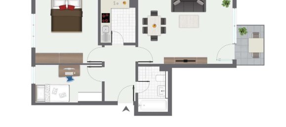 Apartamento de 3 divisões em Cologne, Germany N.º 124768 13