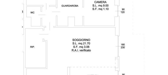 Квартира с 2 комнатами в Кремено, Италия № 251956 22