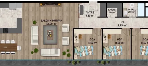 شقة 4+1 في Aksu, Turkey رقم 32823 12