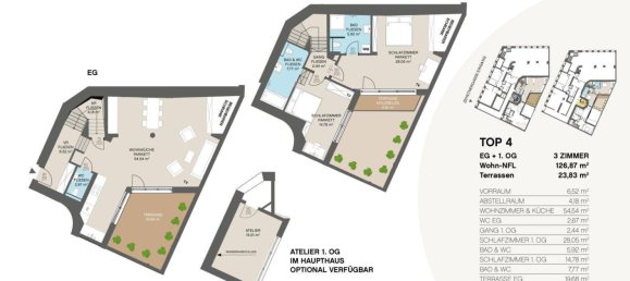 Duplex de 3 divisões em Penzing, Austria N.º 2859 17