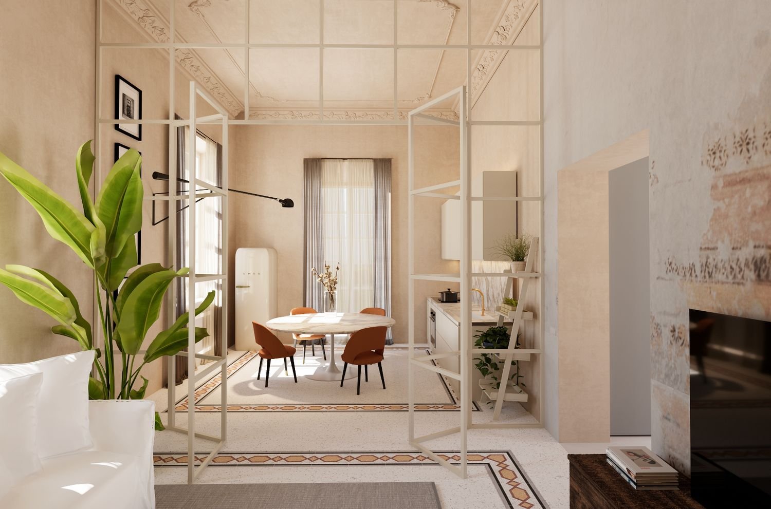 3 rooms Apartment in Florence, Italy No. 44481