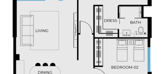 2 Schlafzimmer Wohnung in Dubai, UAE, Nr. 96107 18