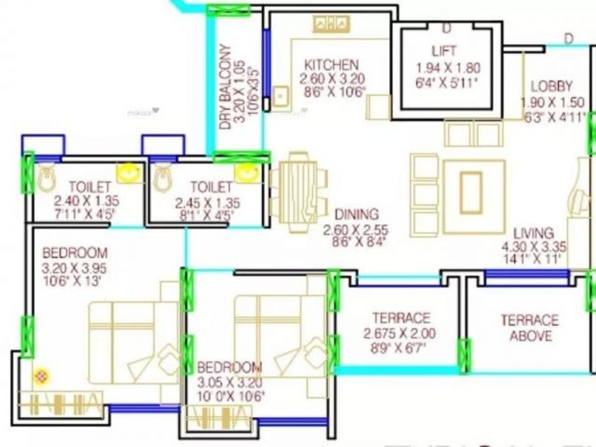 2 bedrooms House in Pune, India No. 50999