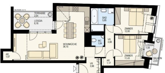 3-Zimmer Wohnung in Brigittenau, Austria, Nr. 180802 13