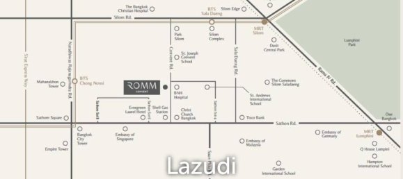 Кондоминиум с 1 спальней в Бангкок, Таиланд № 17673 4