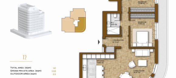 2 Schlafzimmer Wohnung in Lisbon, Portugal, Nr. 98665 19