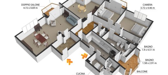 5 rooms Apartment in Palermo, Italy No. 45883 33