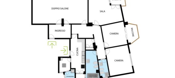 5 rooms Apartment in Palermo, Italy No. 45883 32