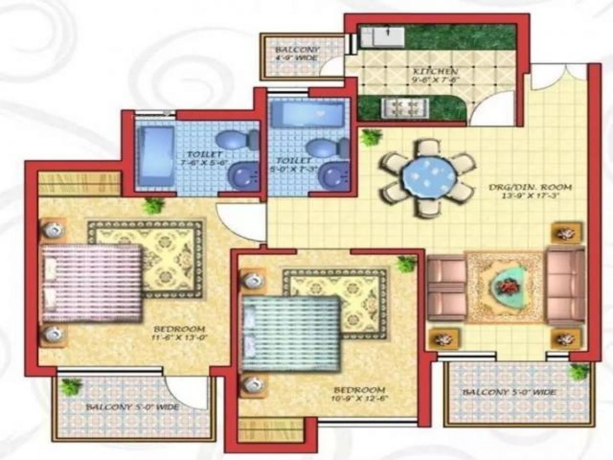 2 bedrooms House in Ghaziabad, India No. 23899