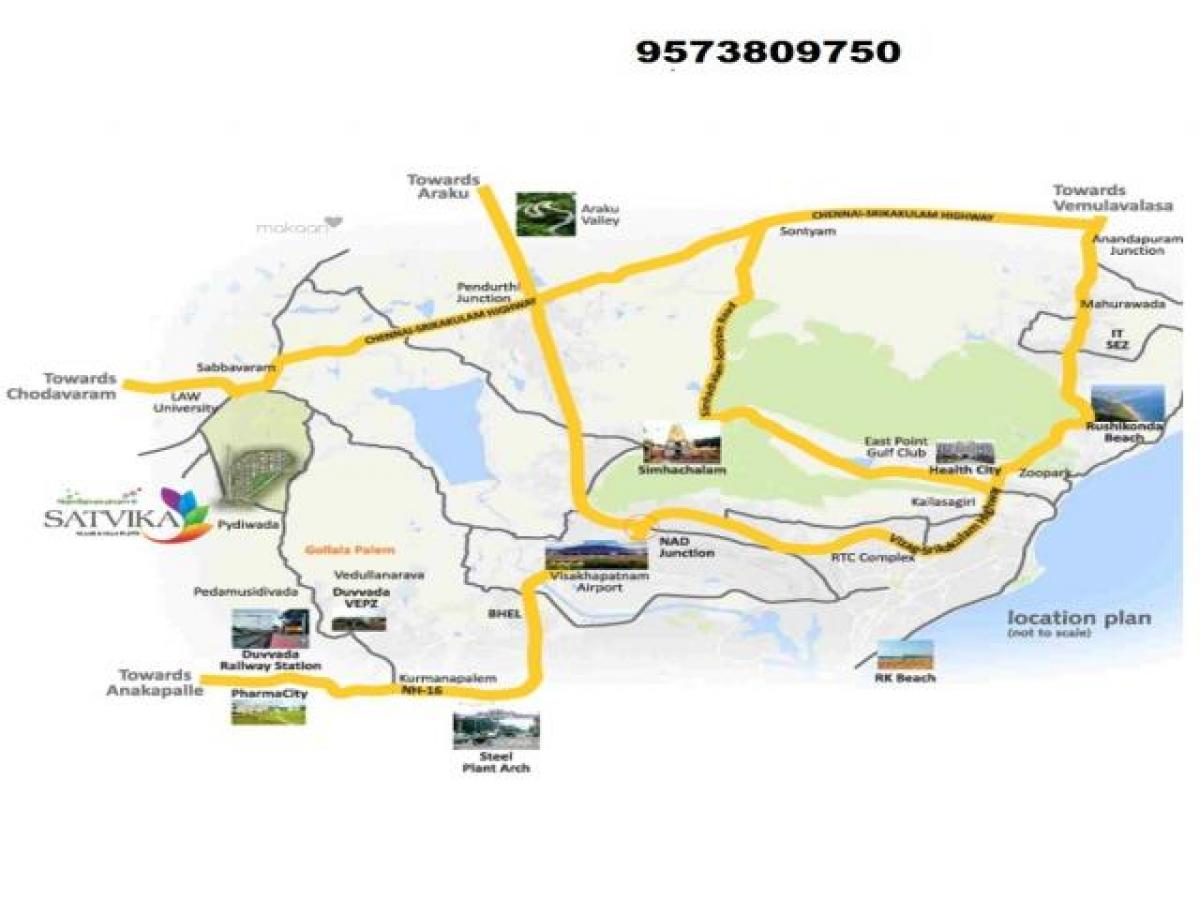 Grundstück in Visakhapatnam, India, Nr. 42006