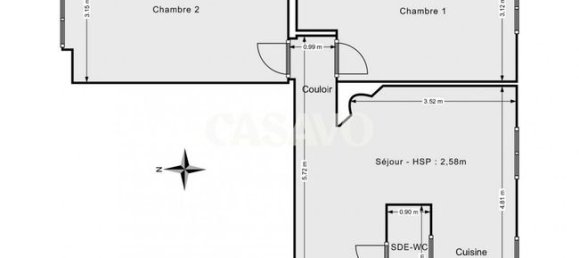 Apartamento de 2 dormitorios en Paris, France No. 314198 3