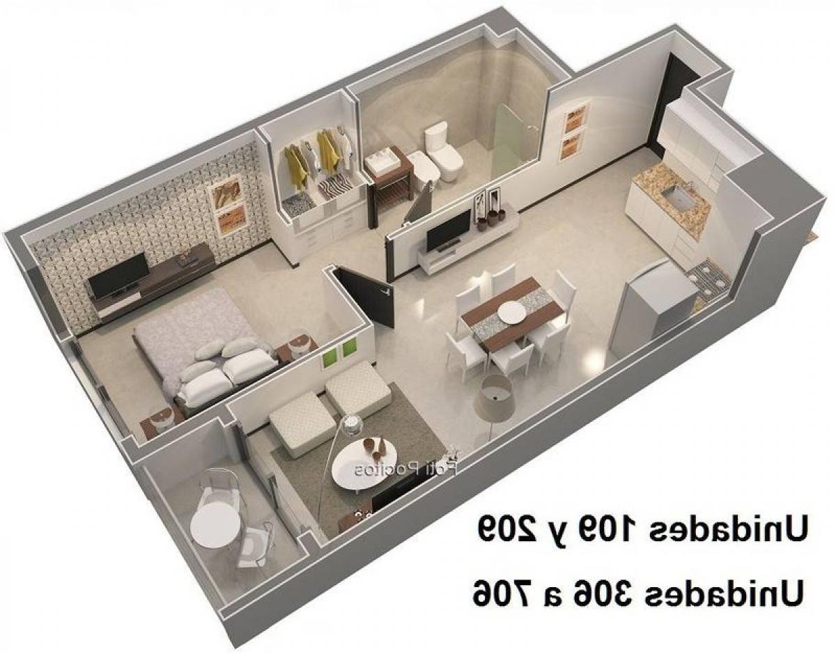 استوديو في Montevideo, Uruguay رقم 7279