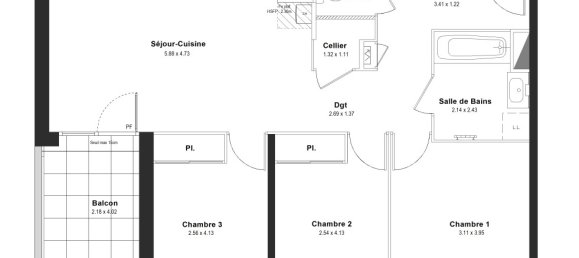 Квартира с 3 спальнями в Тонон-ле-Бен, Франция № 345784 4