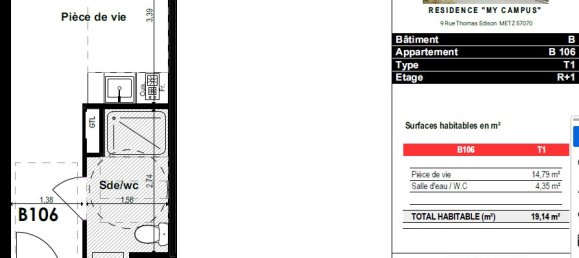 Studio in Metz, France No. 75375 2